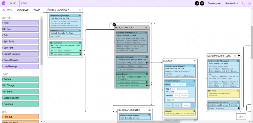 Ein Screenshot von einem Computer-Bildschirm mit der geöffneten Software adaptor:ex.