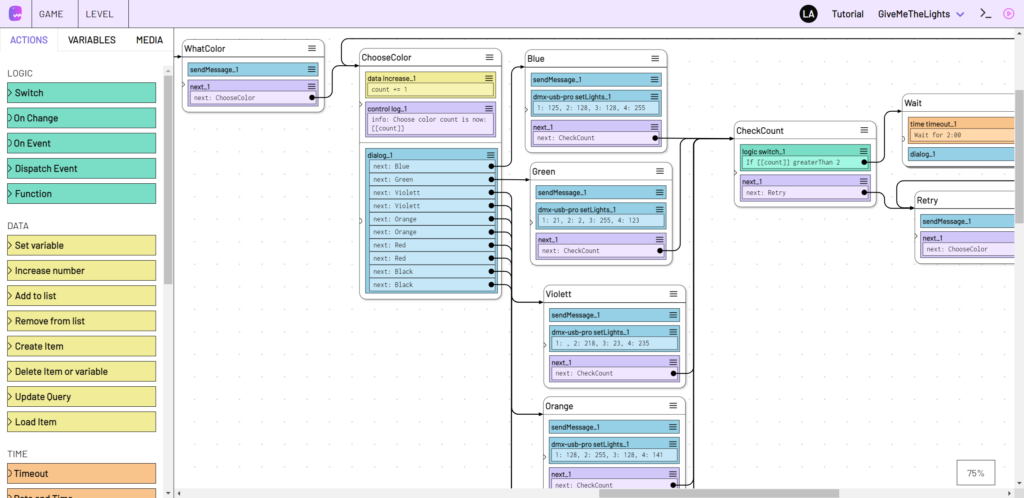 Ein Screenshot von einem Computer-Bildschirm mit der geöffneten Software adaptor:ex.