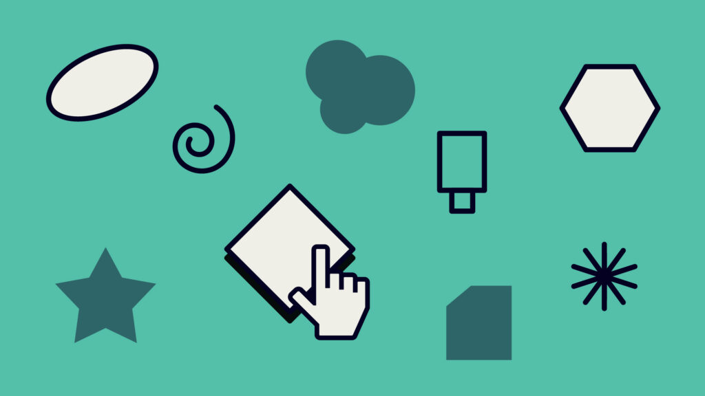 Eine Grafik mit verschiedenen Symbolen wie einer Wolke und einem USB-Stick.